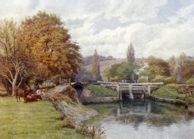 Mapledurham Lock by Alfred Robert Quinton